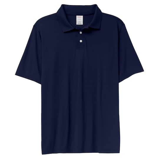 Hanes Men's Cool DRI Polo Shirt in Navy Blue | 2XL | Michaels®
